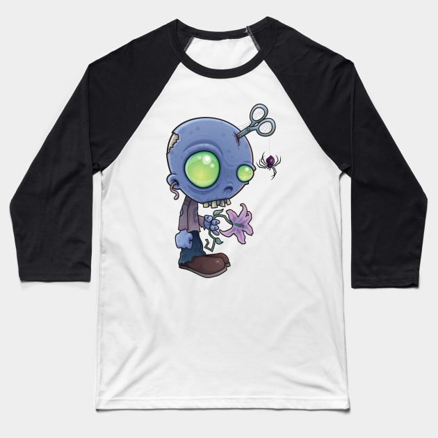 Zombie Jr. Baseball T-Shirt by fizzgig